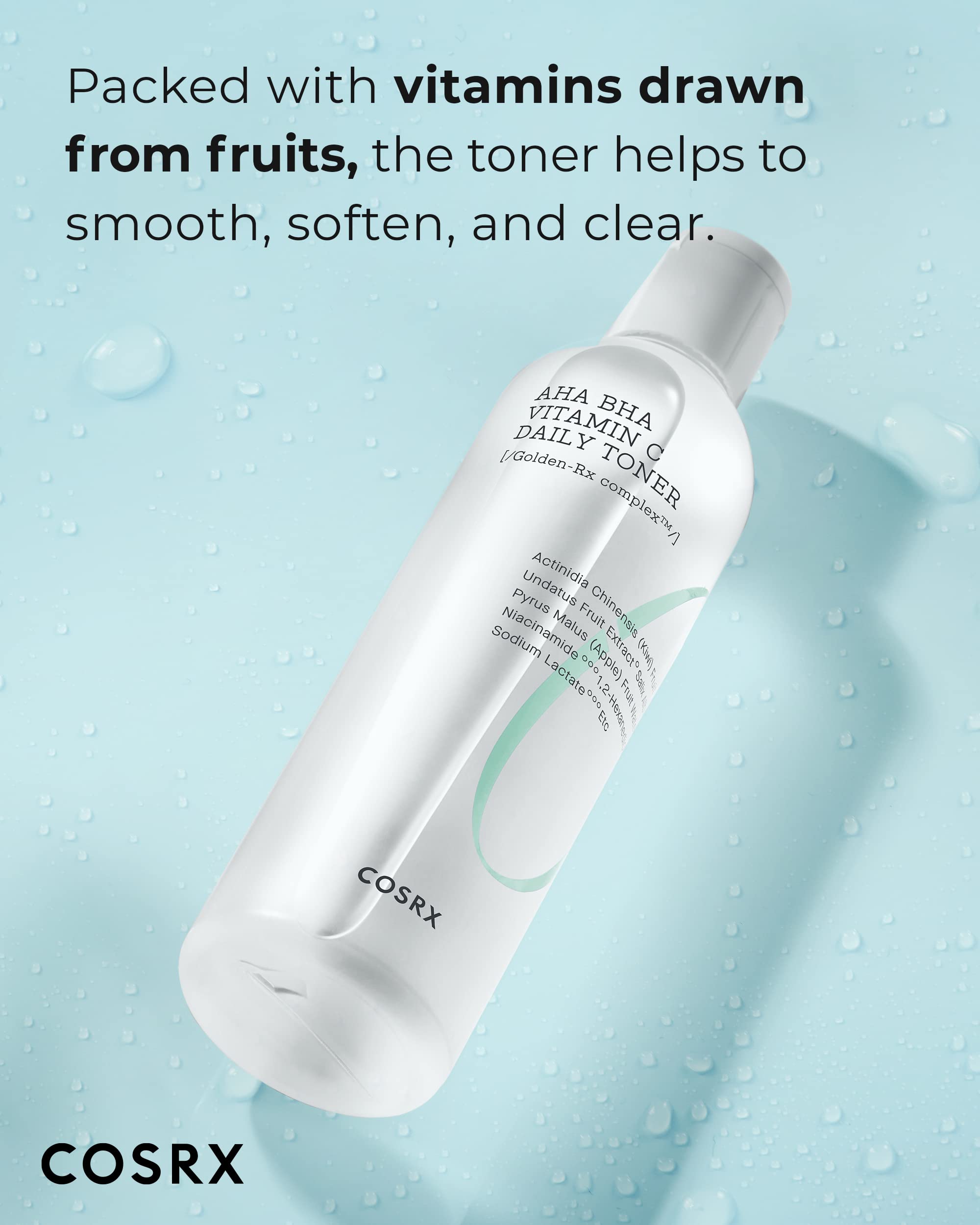 COSRX ABC Daily Toner packaging shows travel-ready design.