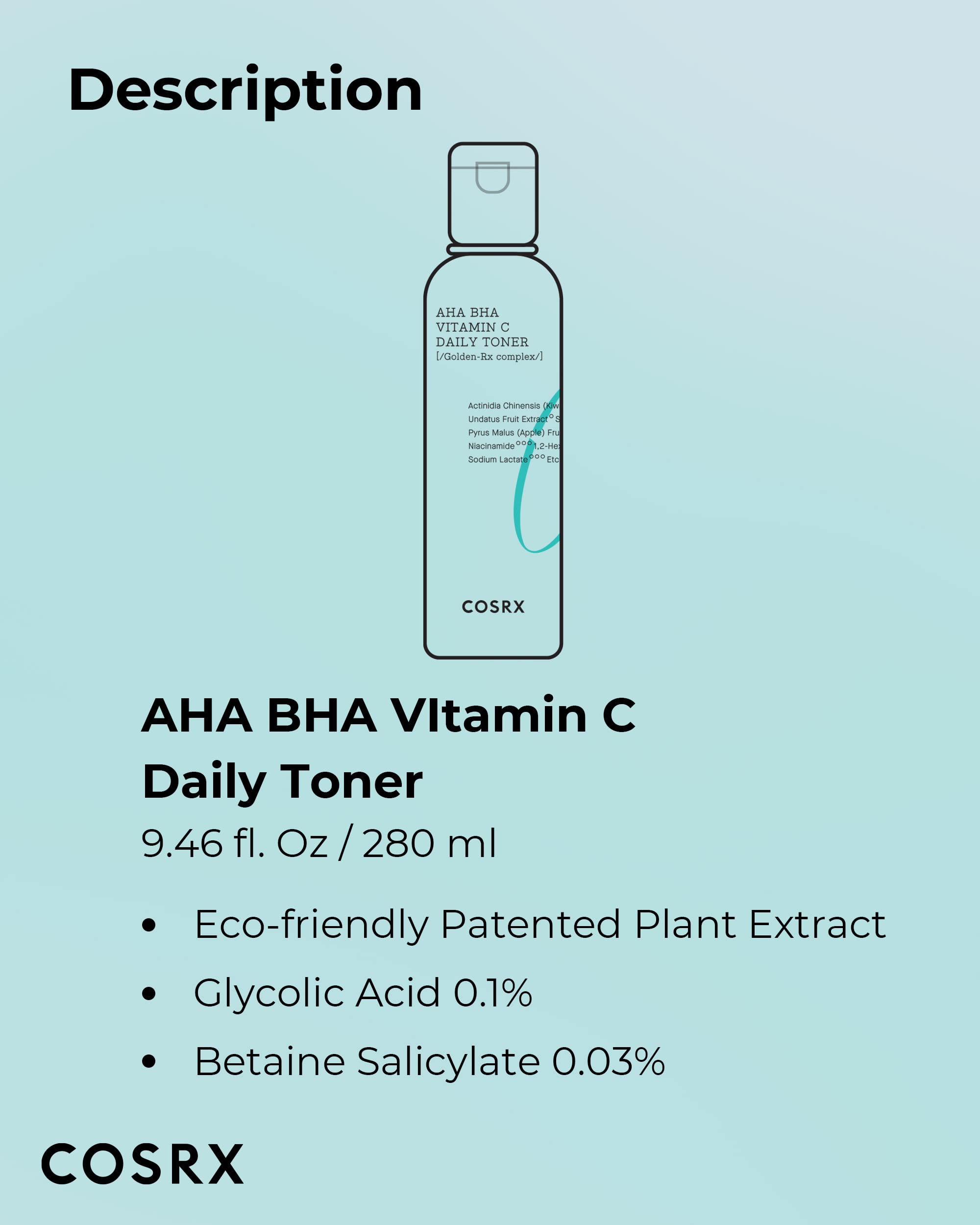 COSRX ABC Daily Toner integrated in day and night routines for skincare clarity.