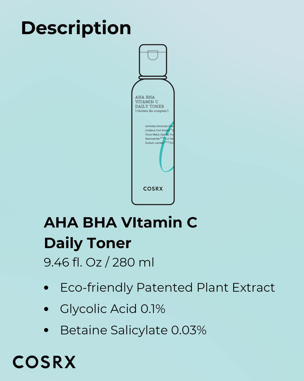 COSRX ABC Daily Toner integrated in day and night routines for skincare clarity.
