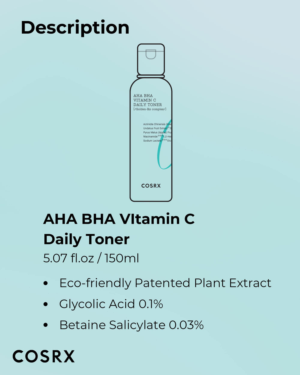COSRX ABC Daily Toner with serums for better absorption.