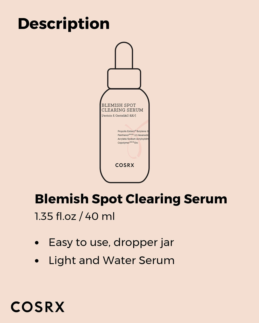 COSRX AC Collection blemish-toned skin close-up suggesting complexion balance