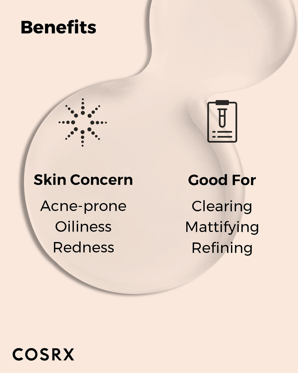 COSRX AC Collection Intensive Liquid clarity shot suggests potential skin refinement over time.