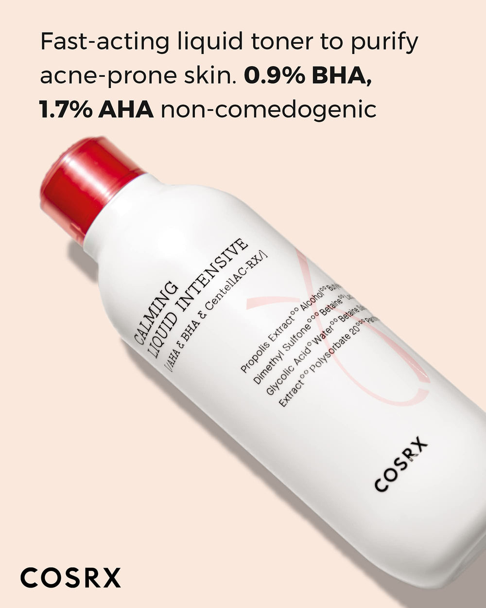 COSRX AC Collection Intensive Liquid pump dispense ideal for on-the-go acne-prone routines.