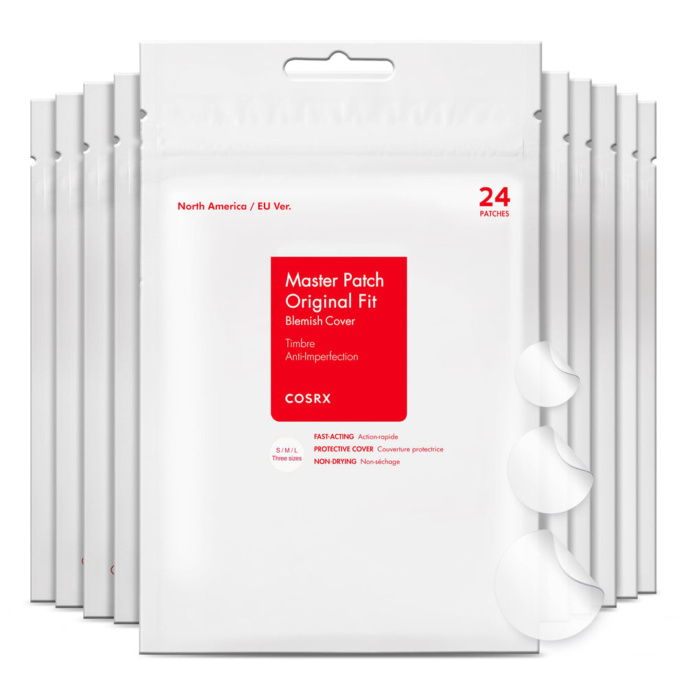 COSRX Acne Pimple Patch close-up showing absorption action to protect blemishes
