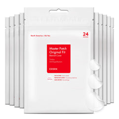 COSRX Acne Pimple Patch close-up showing absorption action to protect blemishes