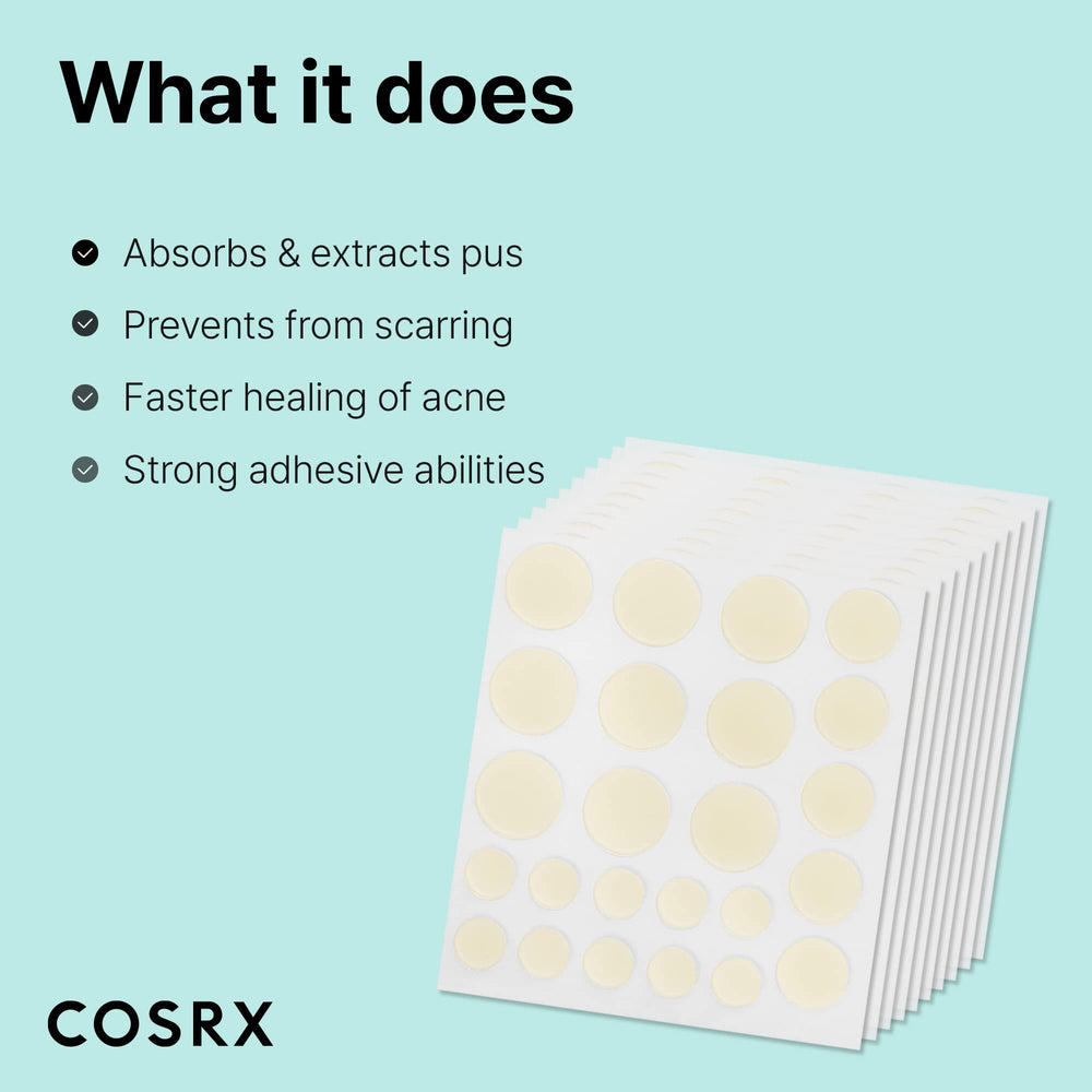 COSRX Acne Pimple Patch applied on body blemish for on-the-go protection