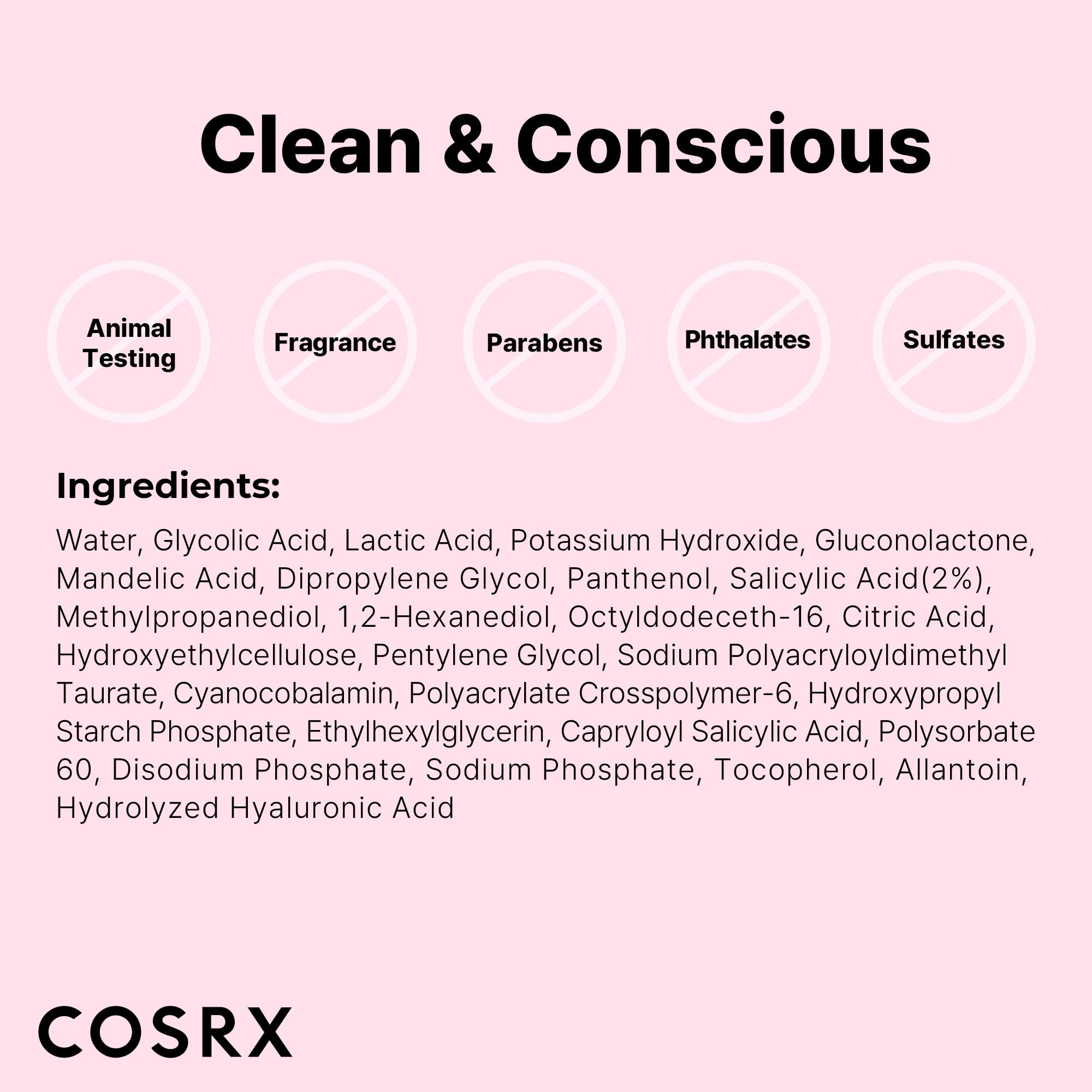 COSRX AHA BHA PHA LHA 35% Peel after-use glow swatch demonstrates potential radiance