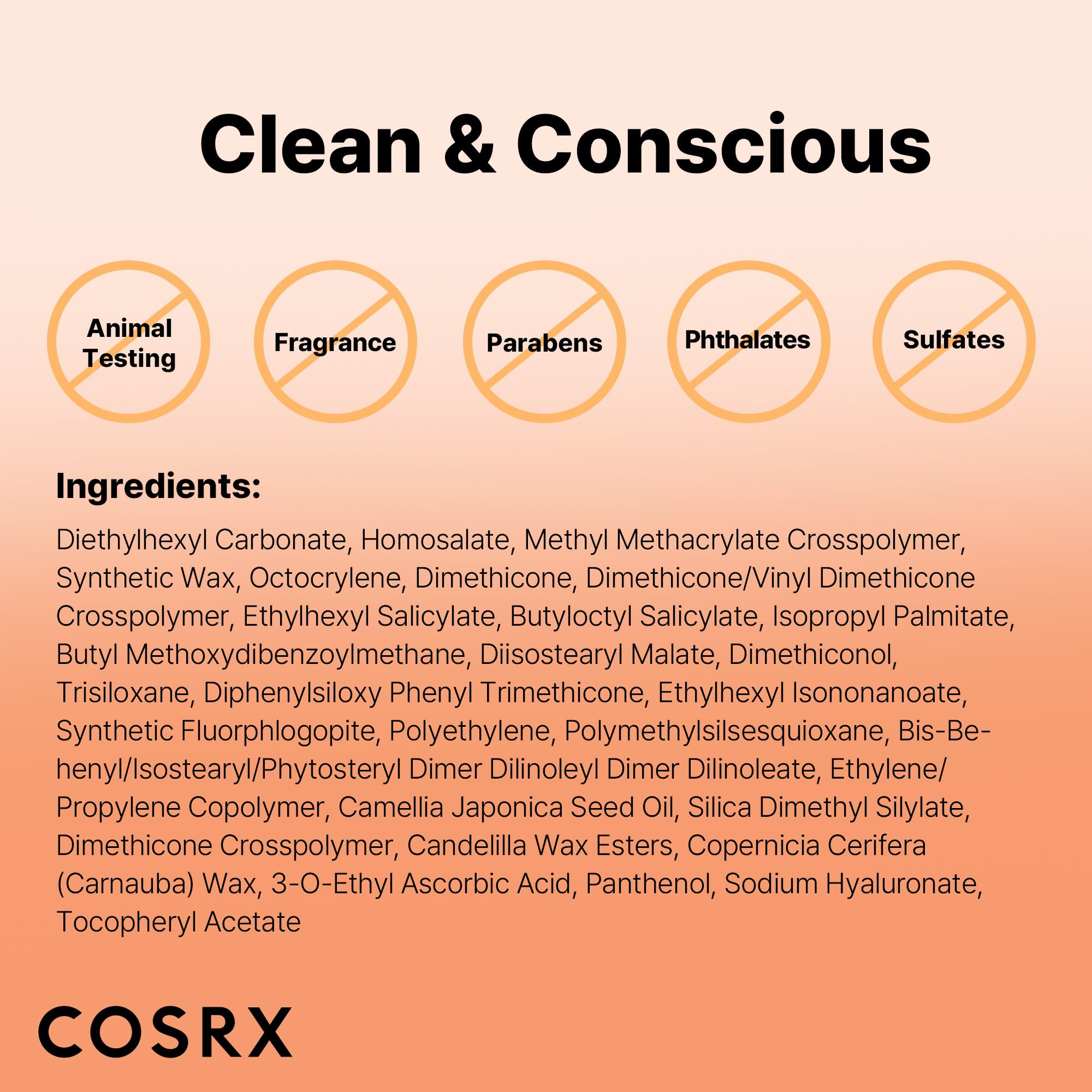 COSRX Airy-Light Clear Sunscreen Stick applied for breathable, matte sun protection.