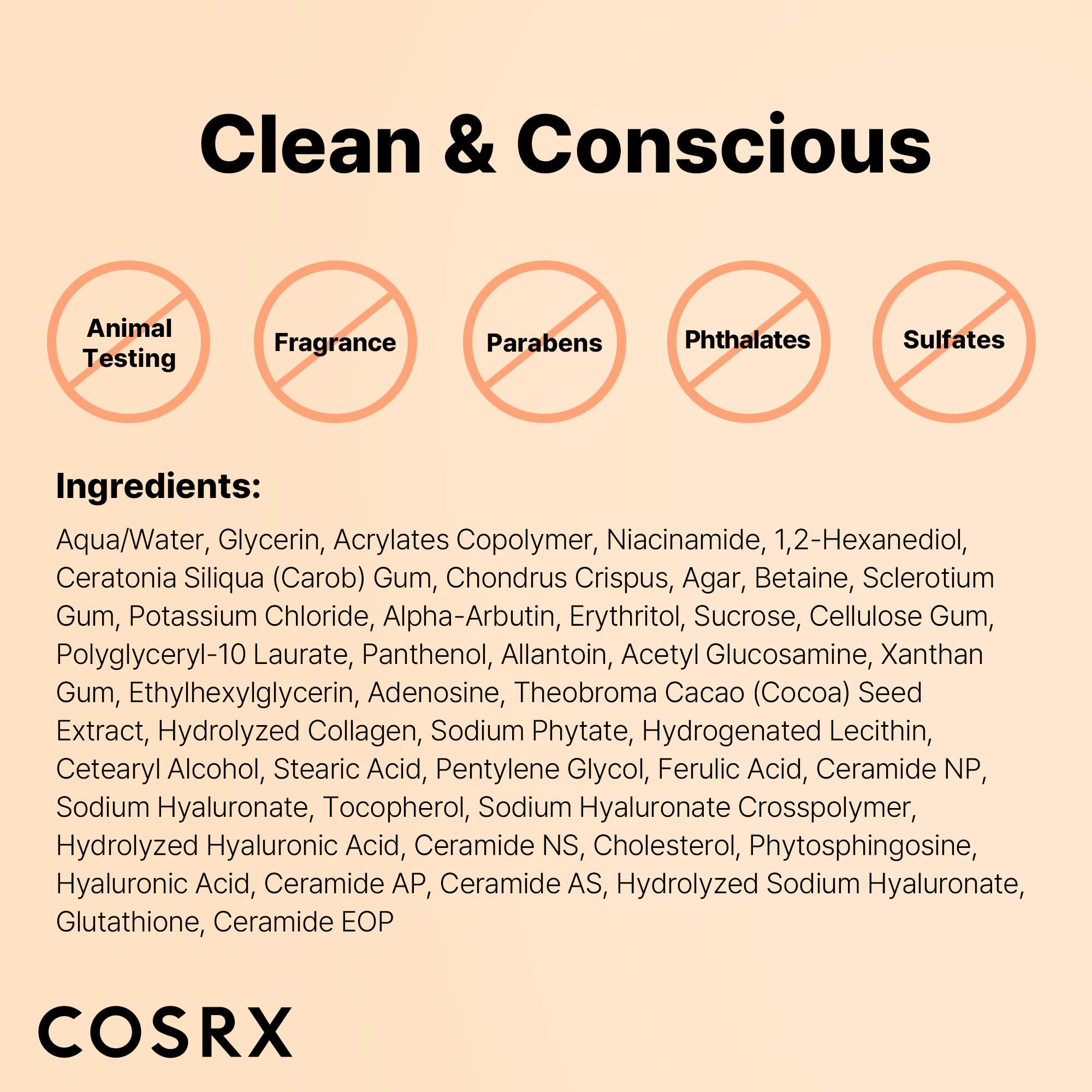 COSRX Alpha-Arbutin hydrogel texture close-up shows silky, refreshing hydration