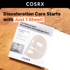COSRX Alpha-Arbutin mask pouch opening for easy skincare routine