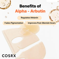 COSRX Alpha-Arbutin overnight-use concept shows convenient night routine