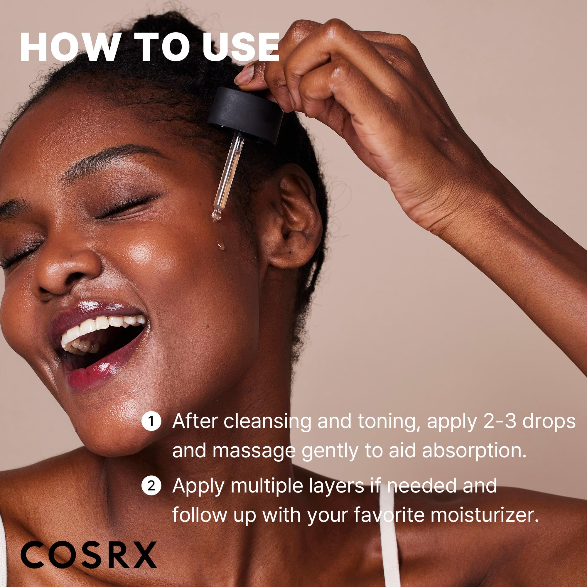 COSRX discoloration-focused serum before-after visuals suggest potential tone improvements.