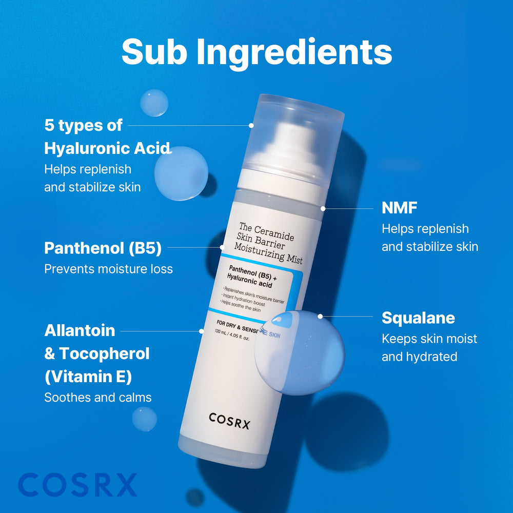 COSRX Barrier Cream Face Mist after cleansing to lock in moisture.