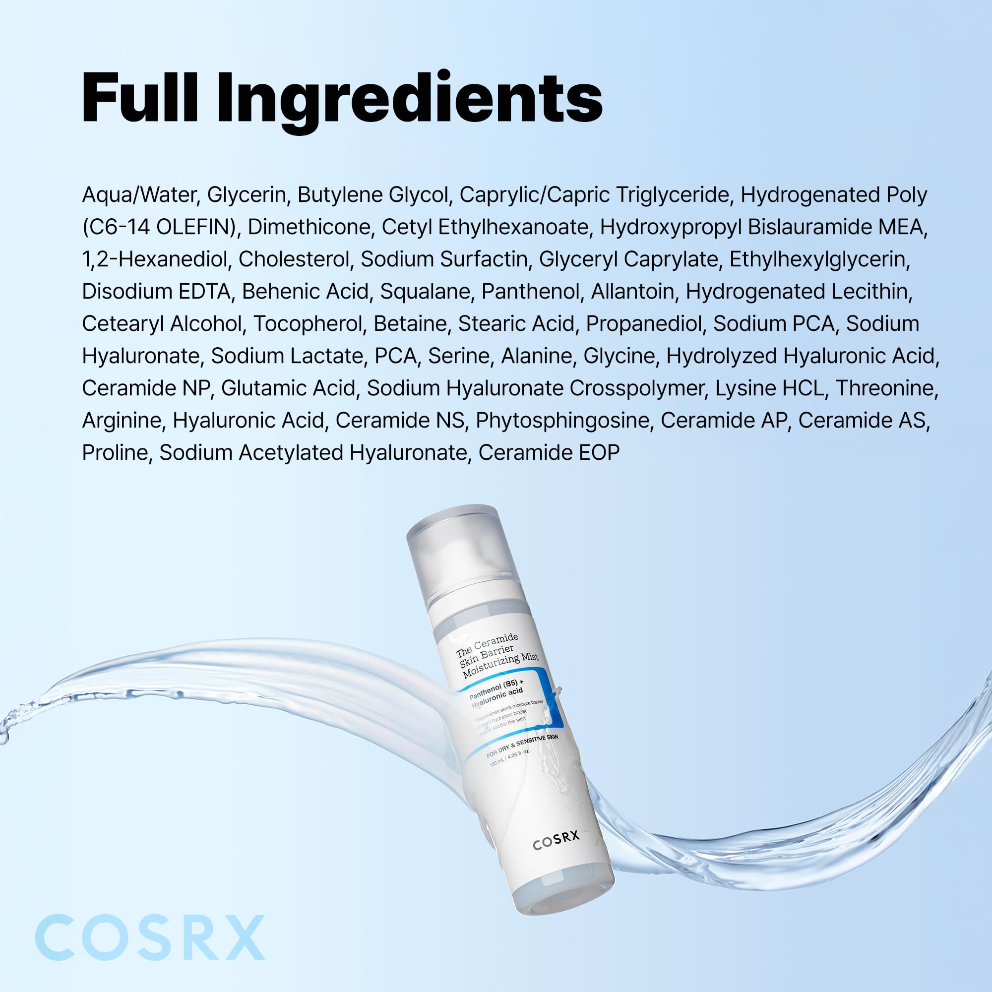 COSRX Barrier Cream Face Mist on-the-go in a compact travel size.