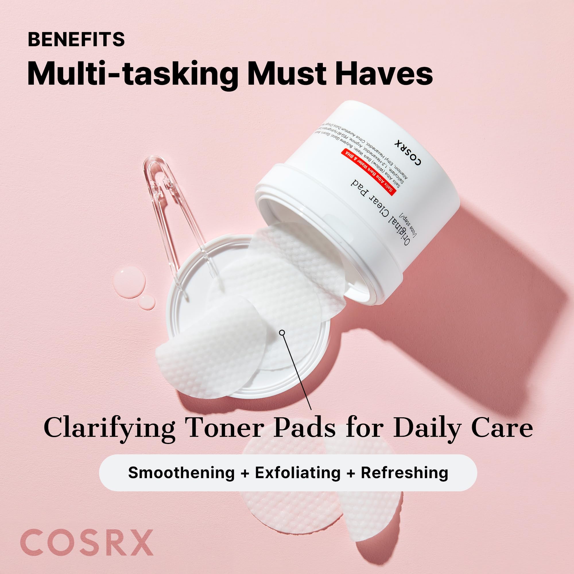 COSRX BHA Toner Pads morning cleanse scene ready routine