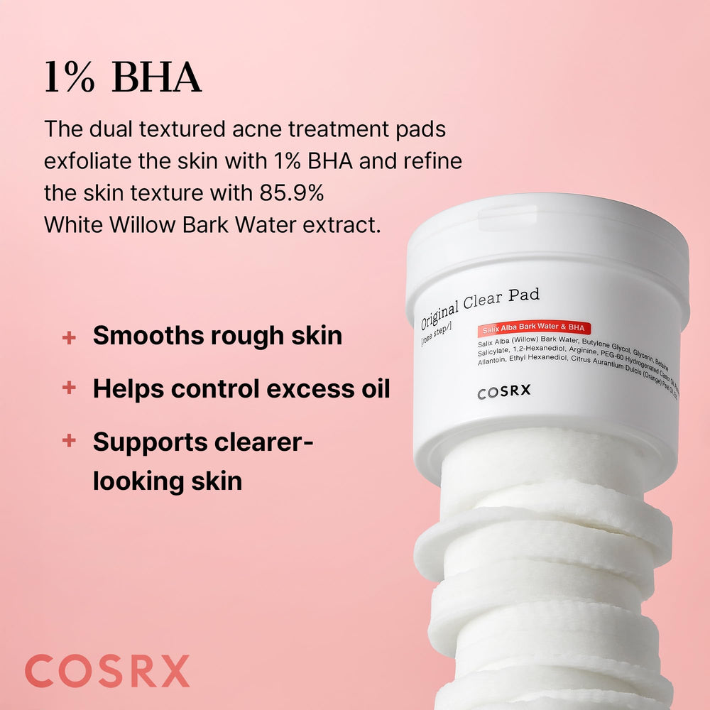 COSRX BHA Toner Pads soft side ready to tone and moisturize