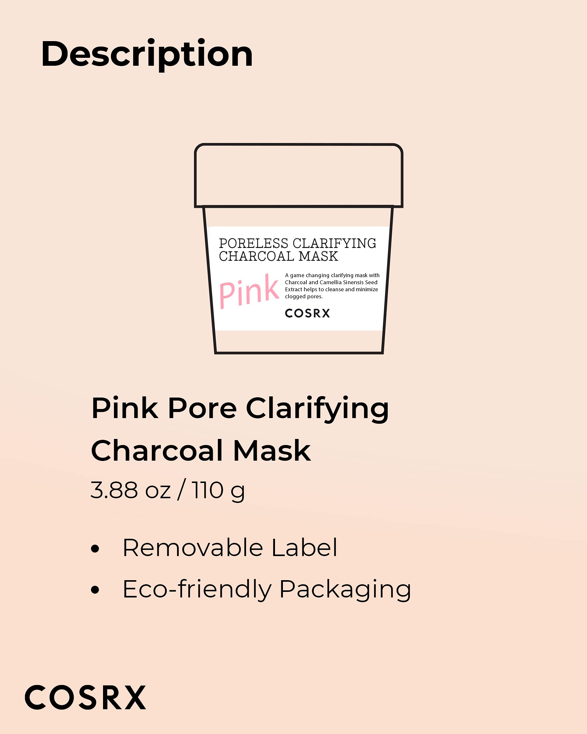 COSRX Pink Mask is suitable for blemish-prone skin routines during weekly care.