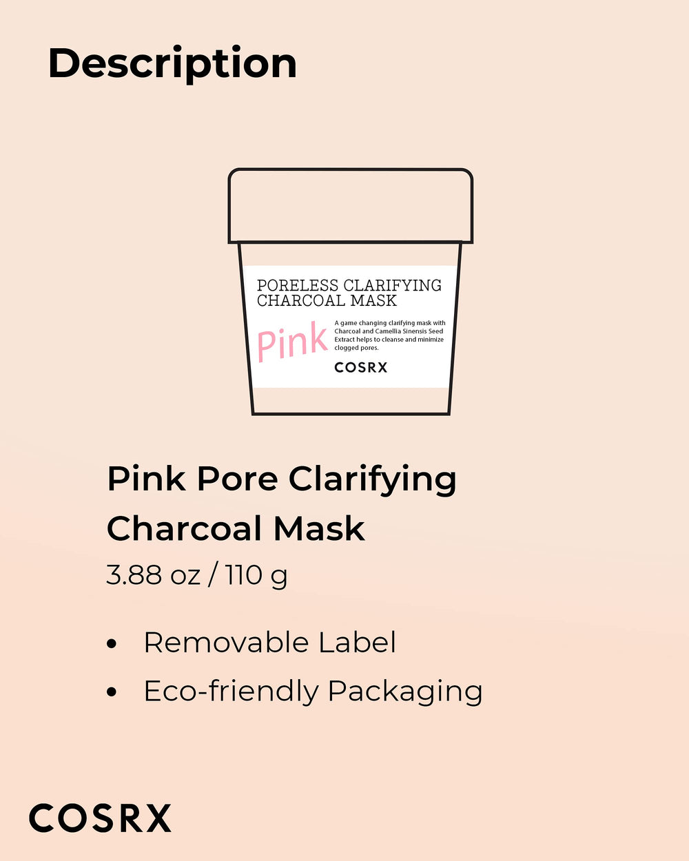 COSRX Pink Mask is suitable for blemish-prone skin routines during weekly care.