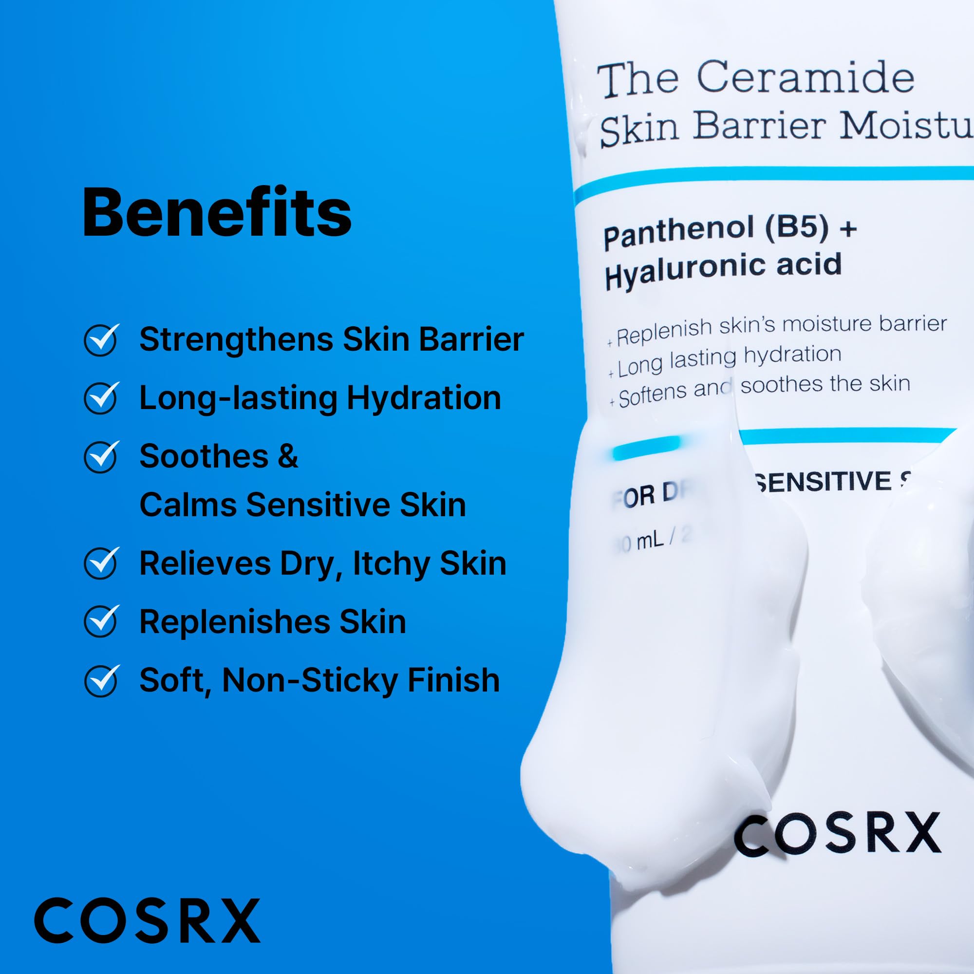 Personal care routine scene with COSRX moisturizer sealing in hydration.