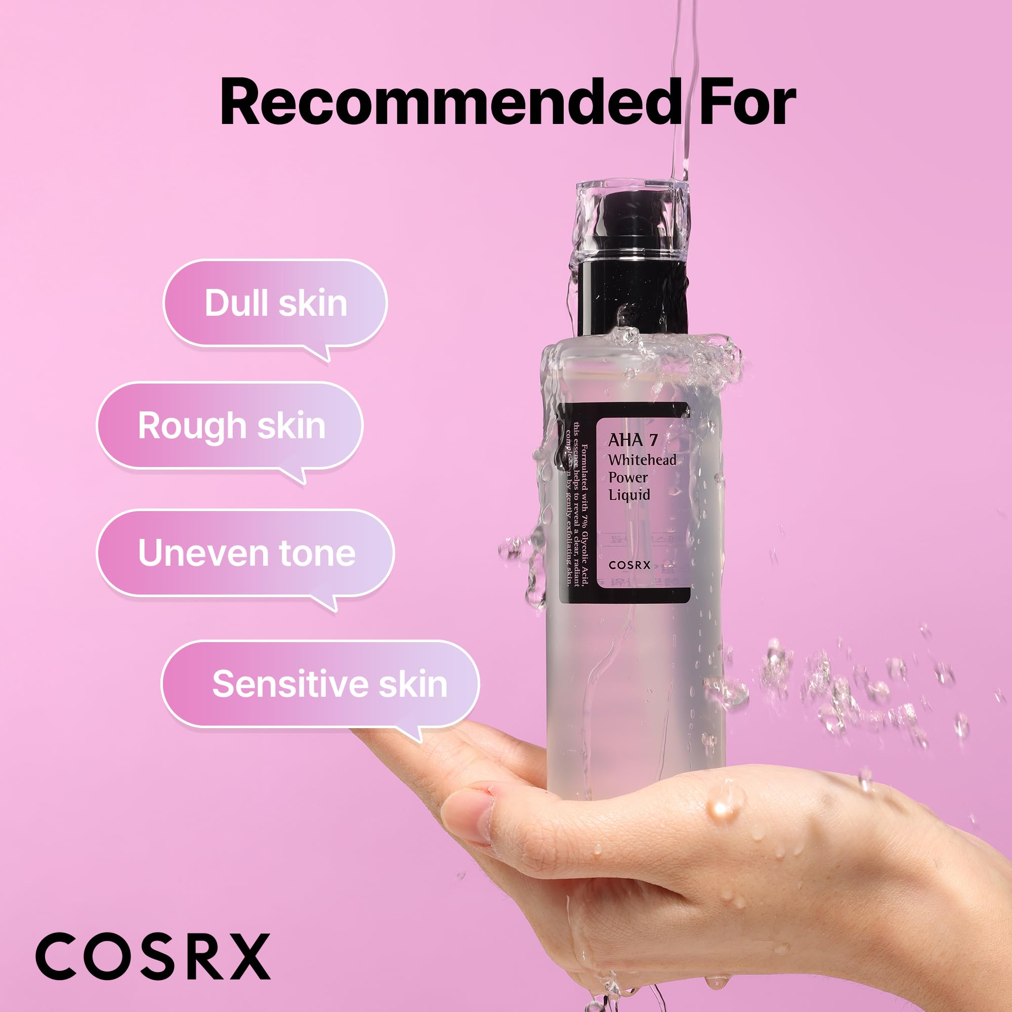 COSRX face and body toner usage scene demonstrates versatile daily routine.