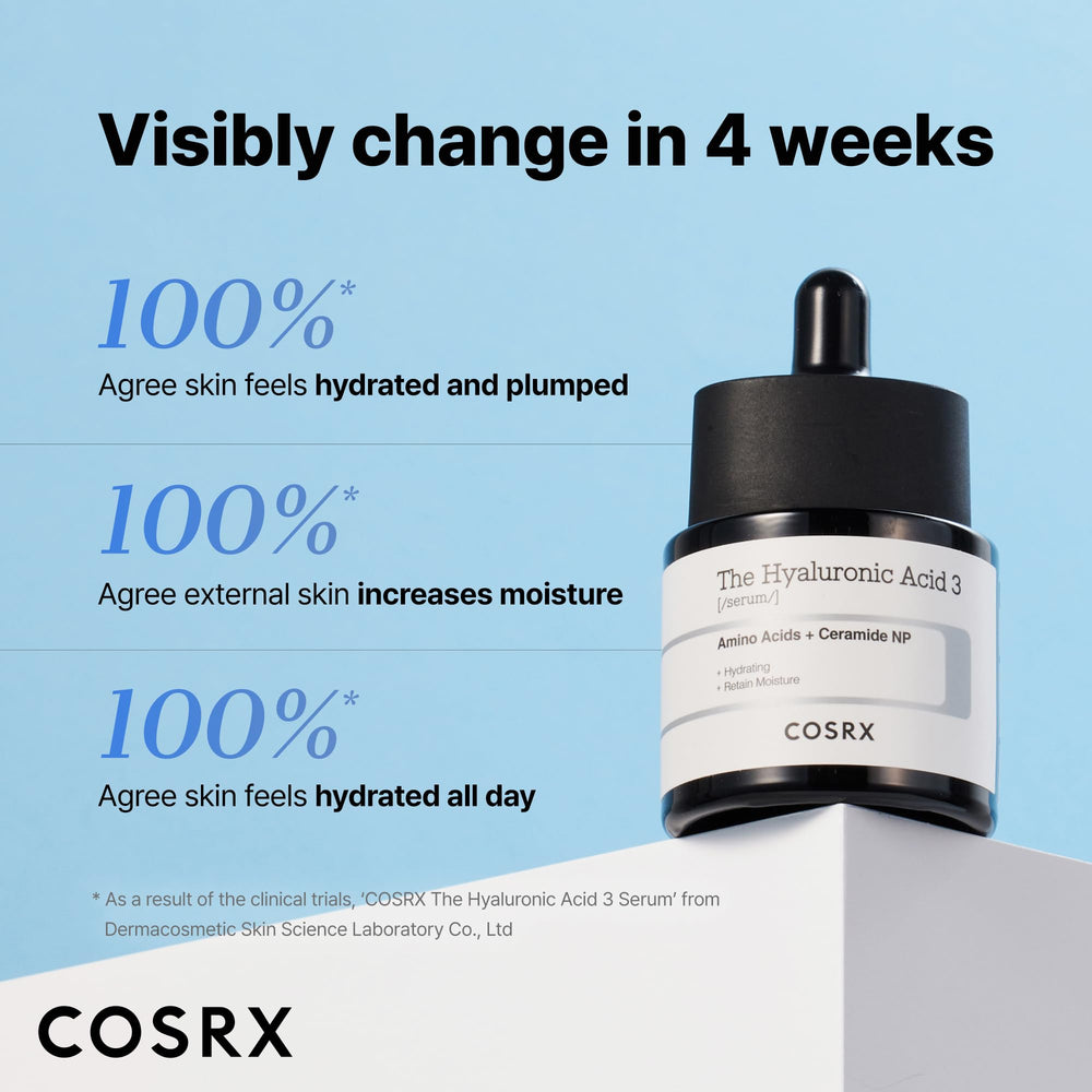 COSRX close-up bottle conveys fragrance-free, gentle formula for sensitive skin