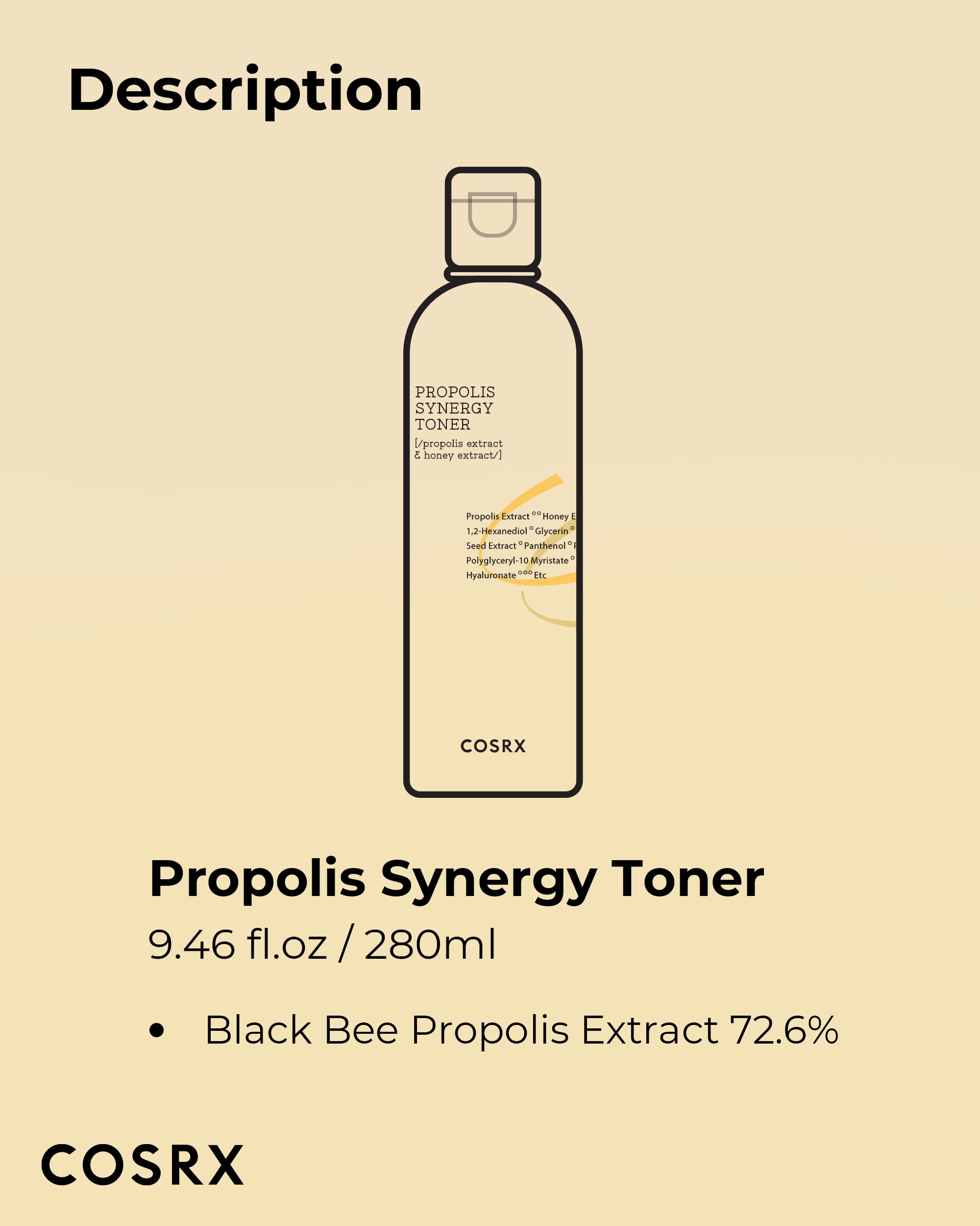 Gift presentation of COSRX Full Fit Propolis Synergy Toner during the holiday season.