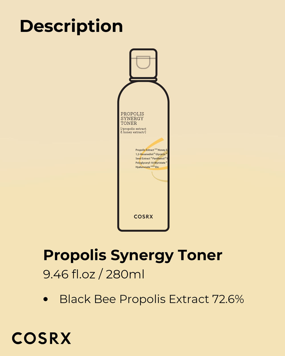 Gift presentation of COSRX Full Fit Propolis Synergy Toner during the holiday season.