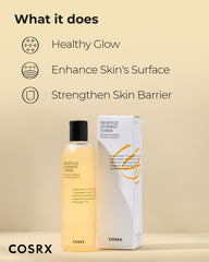 Label highlights Propolis 72.6% and Honey 10% on COSRX toner