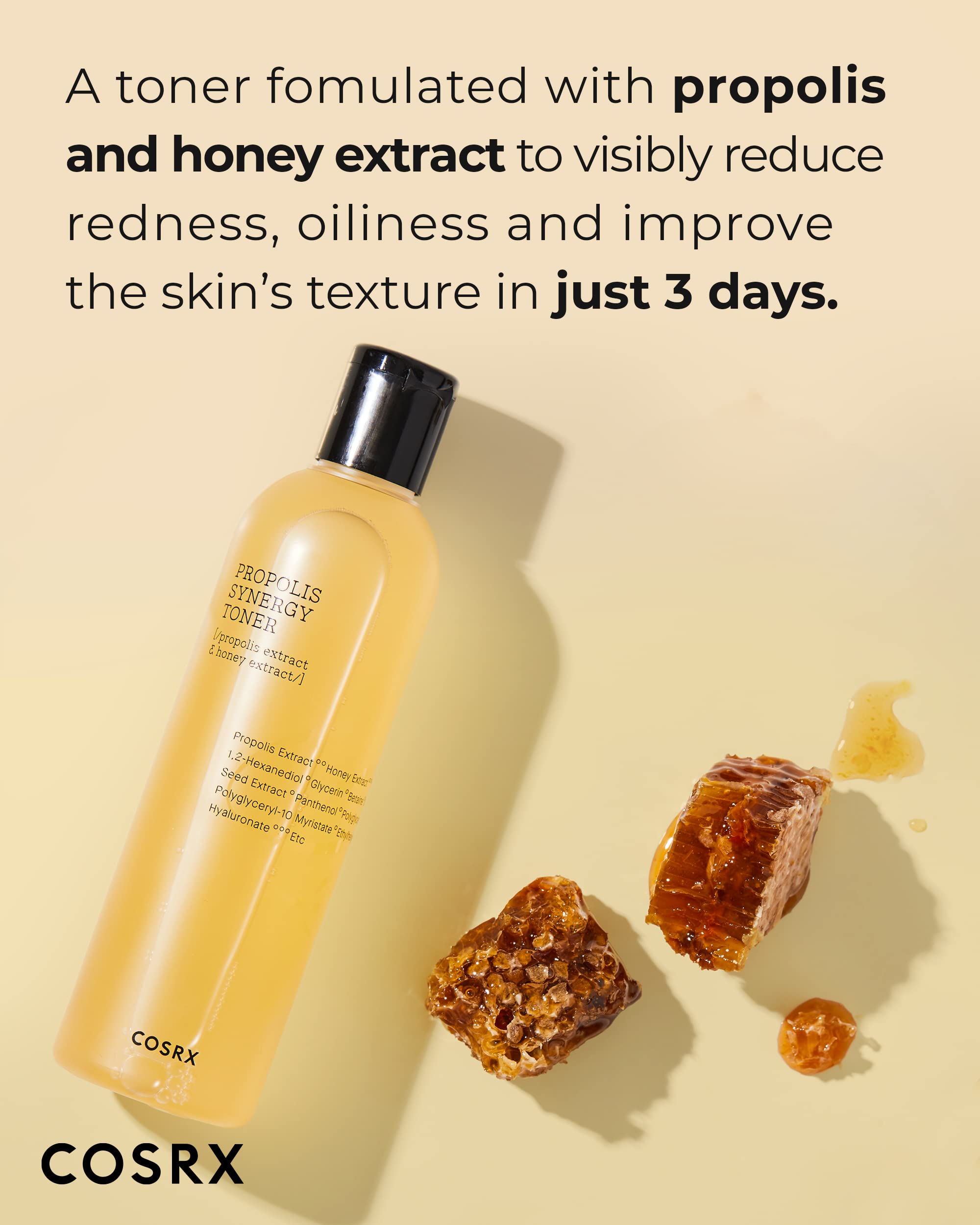 Texture of COSRX toner being poured to show instant moisture