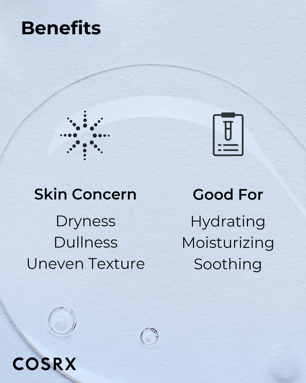 COSRX Hyaluronic Acid Toner ingredients graphic showing 4000 ppm HA