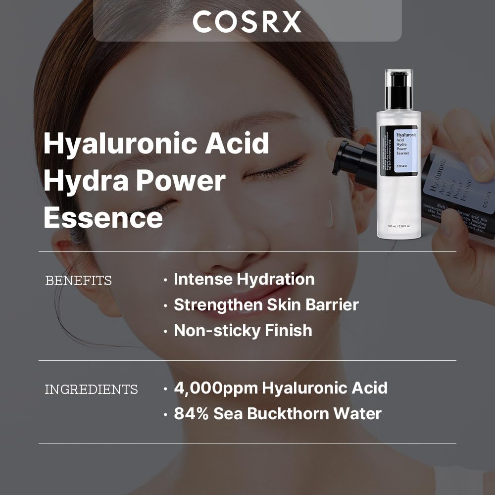 COSRX Hyaluronic Acid Toner pump-dispense shows easy application for daily hydration