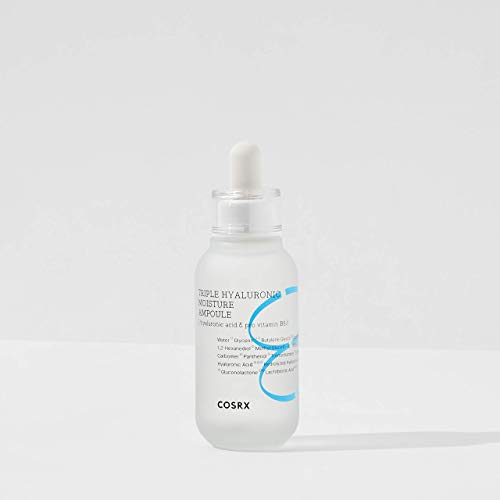 COSRX Hydrium droplet on skin illustrates quick absorption and hydration