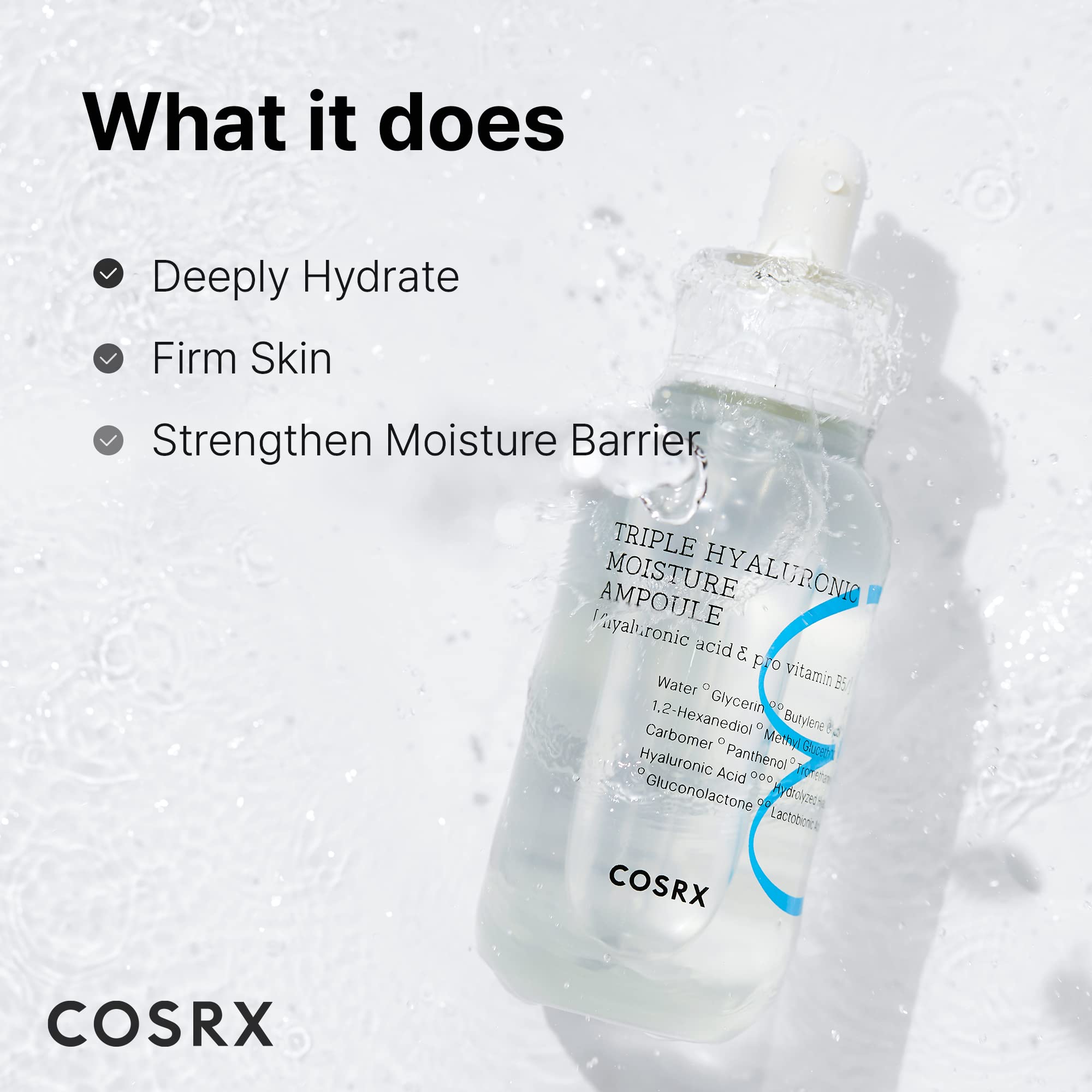 COSRX Hydrium texture swirl features a water-based formula that layers easily