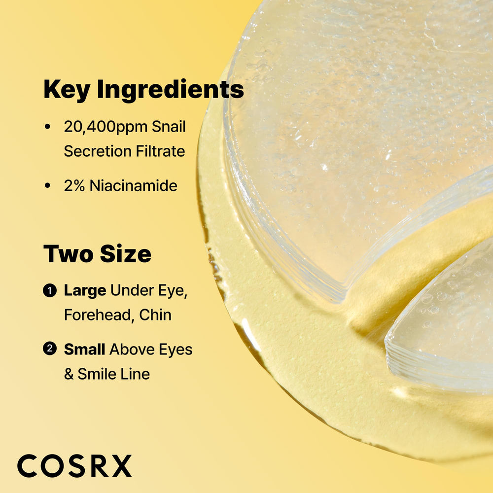 COSRX Hydrogel texture close-up shows cooling, refreshing patching experience.