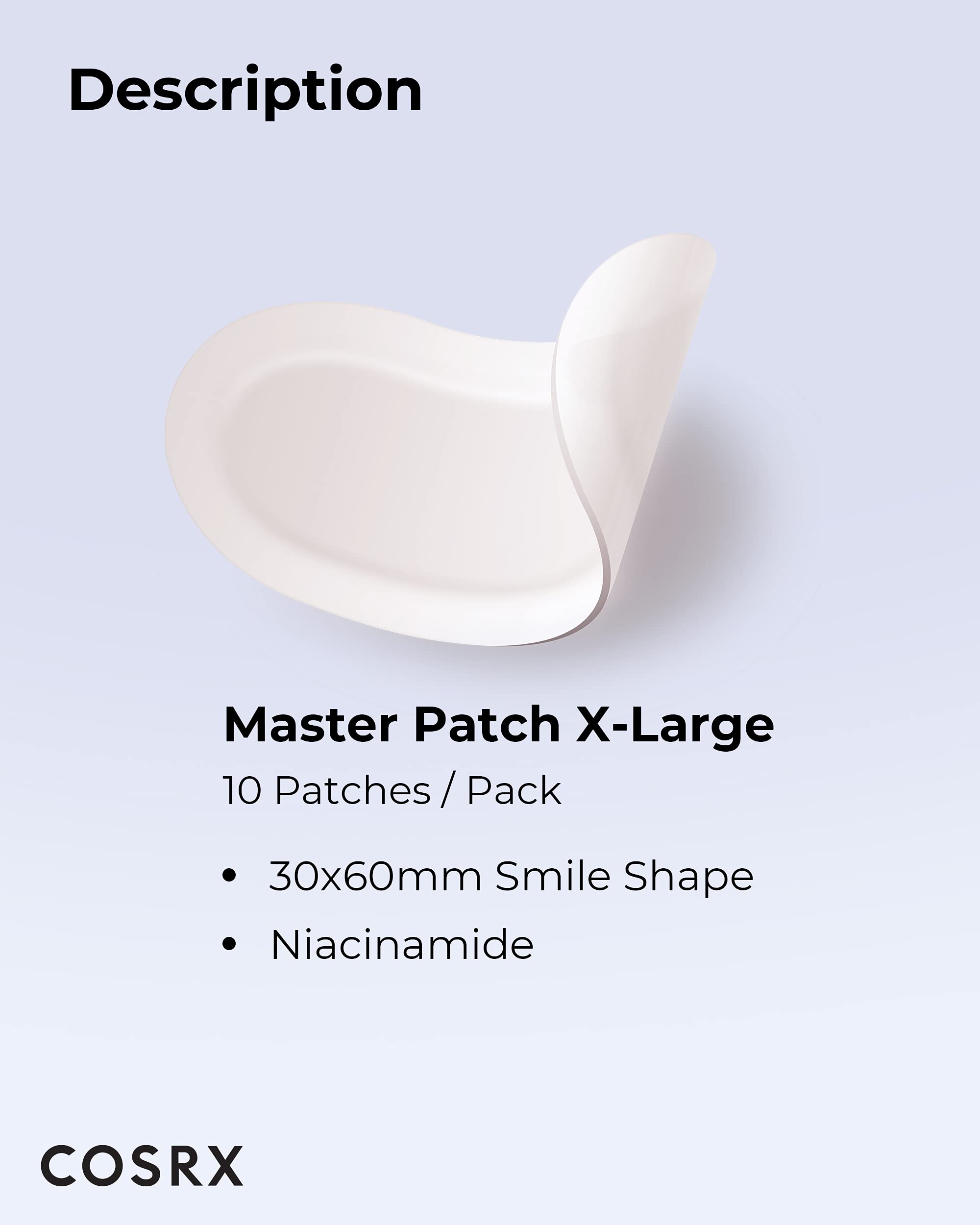 COSRX Master Patch Intensive jawline use on curved surface.