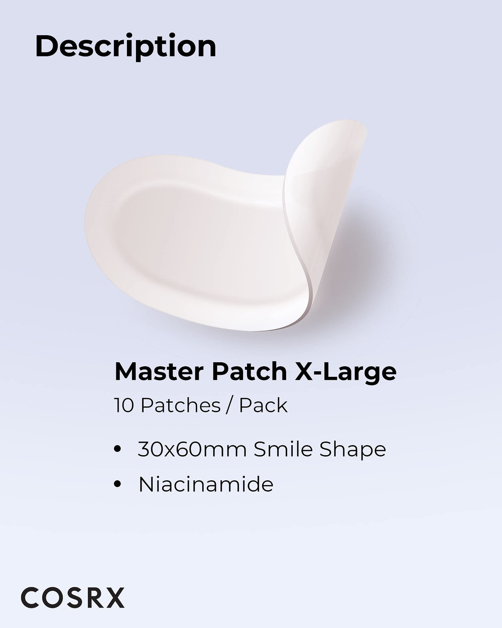 COSRX Master Patch Intensive jawline use on curved surface.