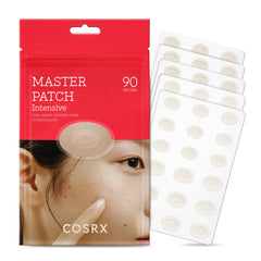 COSRX Master Patch Intensive oval patch on skin provides discreet blemish care.