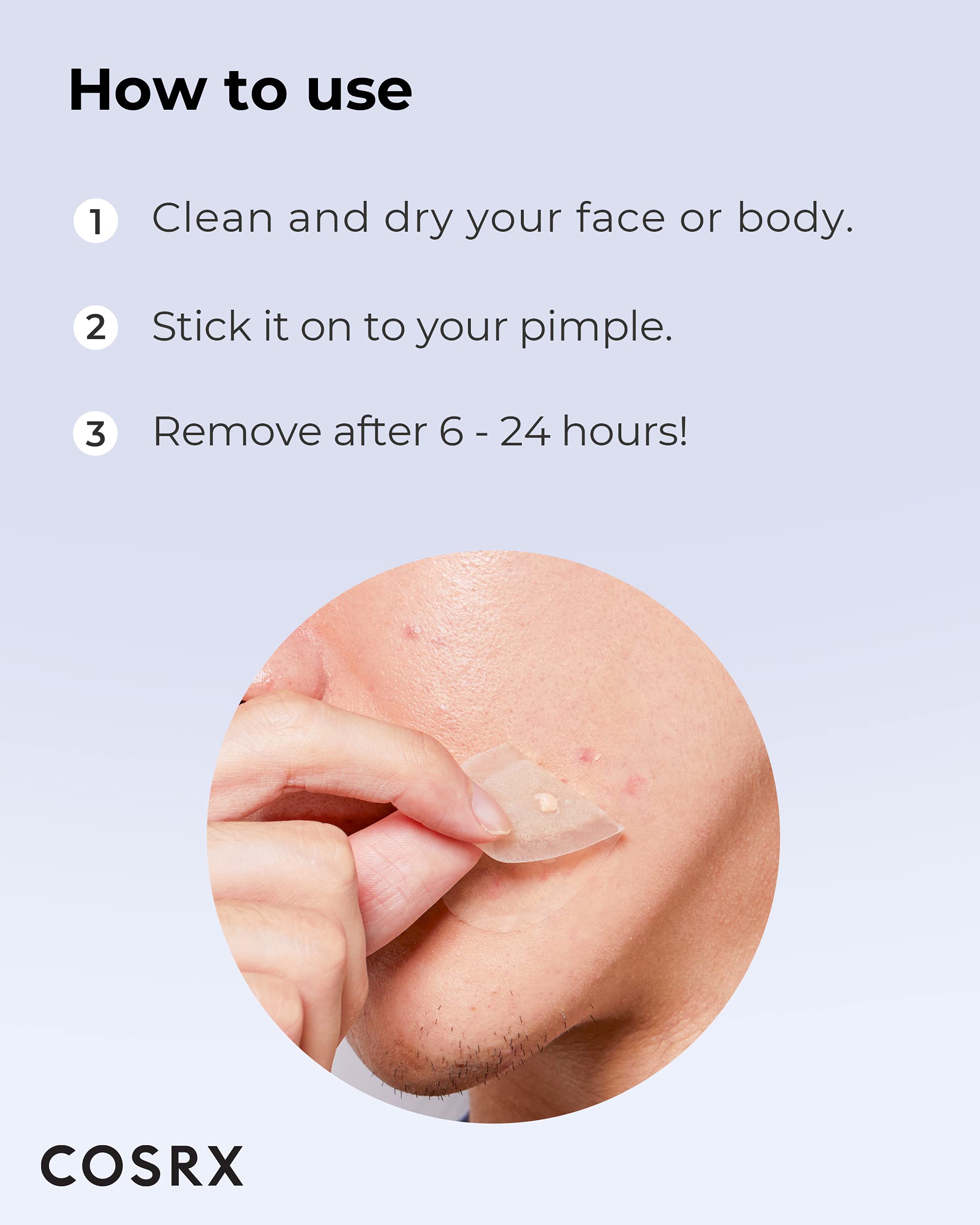 COSRX Master Patch Intensive packaging shot for travel-friendly blemish care.