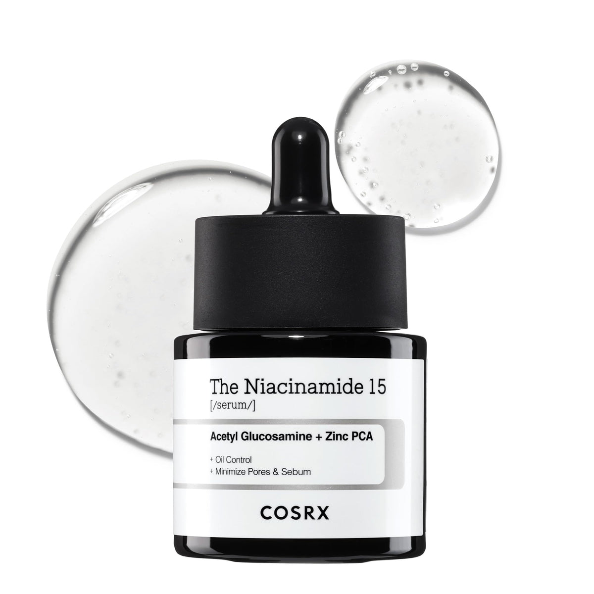 COSRX Niacinamide serum bottle with pump for smooth, even-toned skin