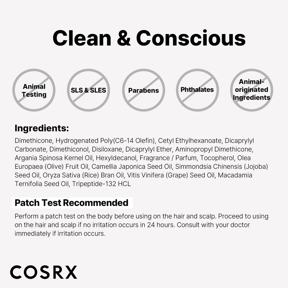 COSRX PEPTIDE-132 Bonding trio displayed for at-home hair care routine.