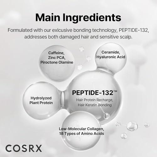 COSRX PEPTIDE-132 daily-use ritual shot with lathering hair