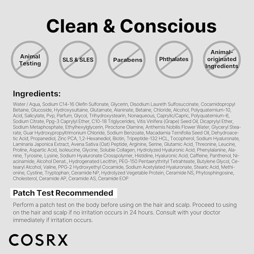 COSRX PEPTIDE-132 SLS-free claim closeup