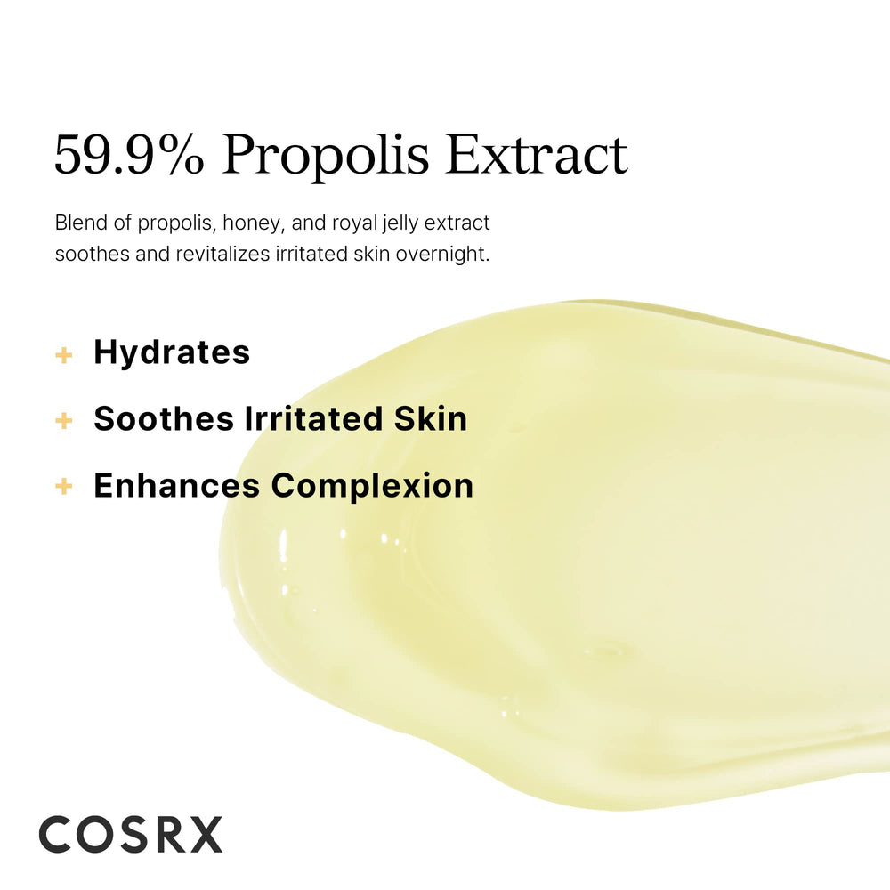 CosRX Propolis Extract 87% bottle hints at soothing skin benefits.