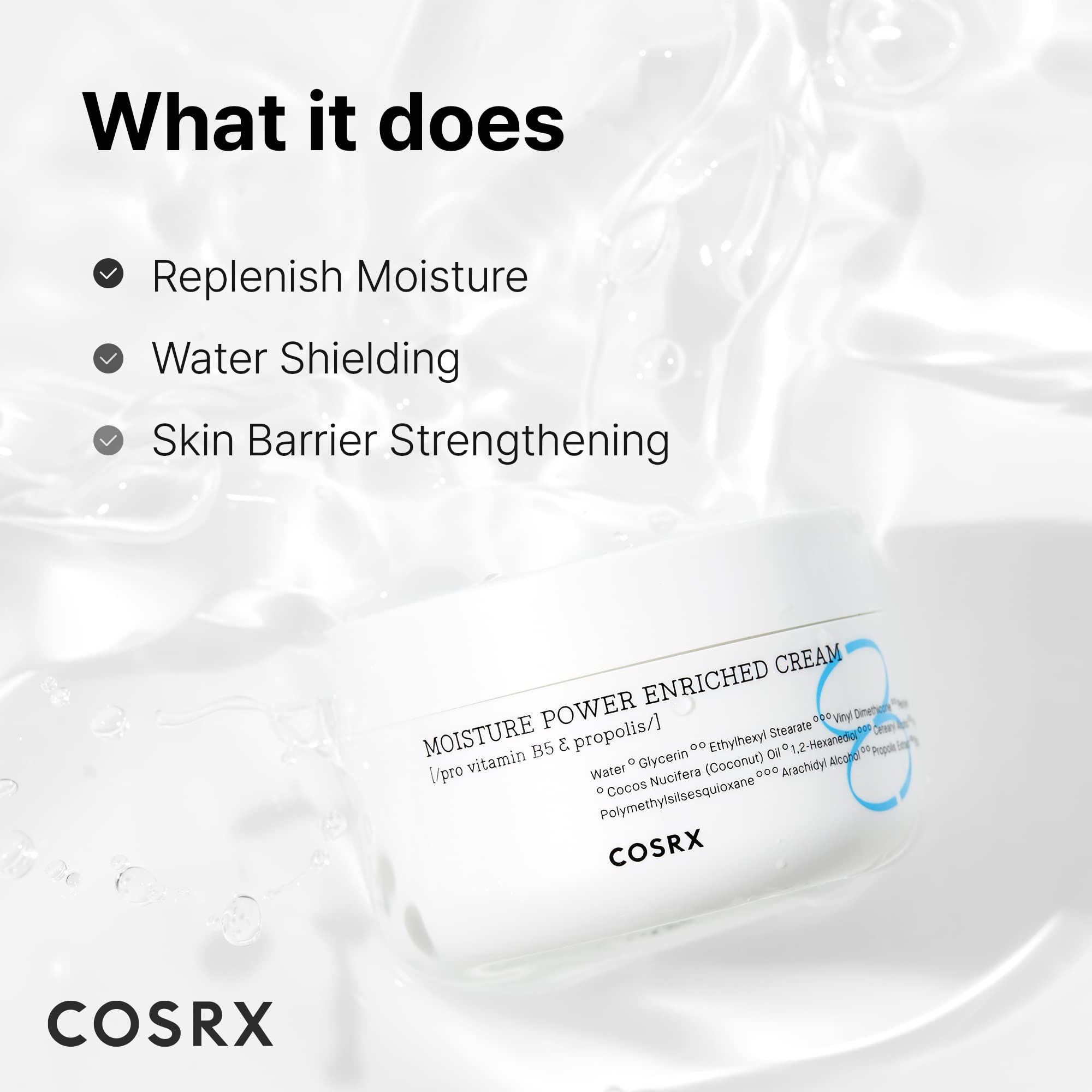 COSRX Propolis extract bottle visual highlighting moisture and balance