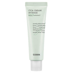 COSRX Pure Fit Cica Intensive Cream jar closeup showing rich texture for dry skin care