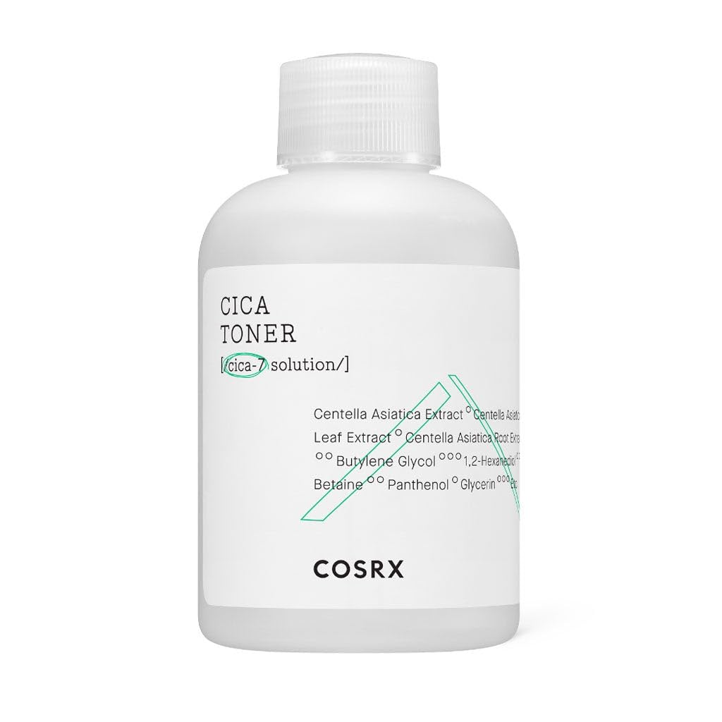 COSRX Pure Fit CICA Toner cotton pad ready for soothing skin routine.