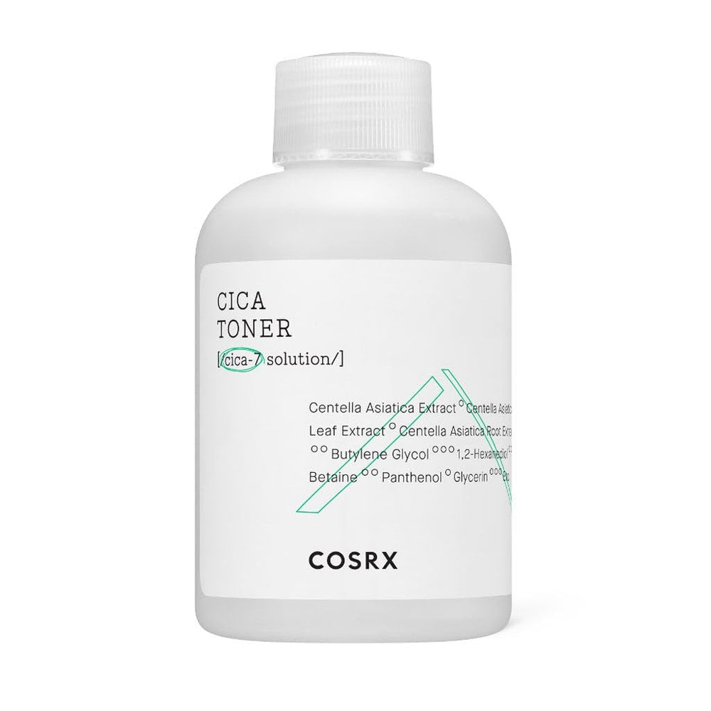 COSRX Pure Fit CICA Toner cotton pad ready for soothing skin routine.