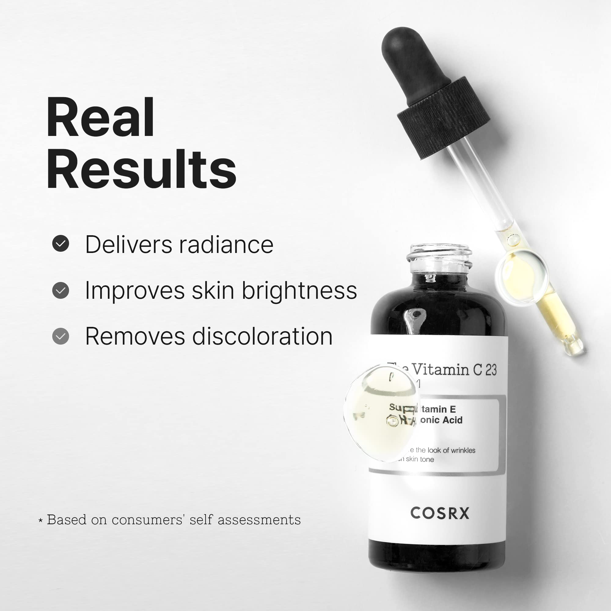 COSRX Pure Vitamin C 23% Serum amber bottle protects formula from light