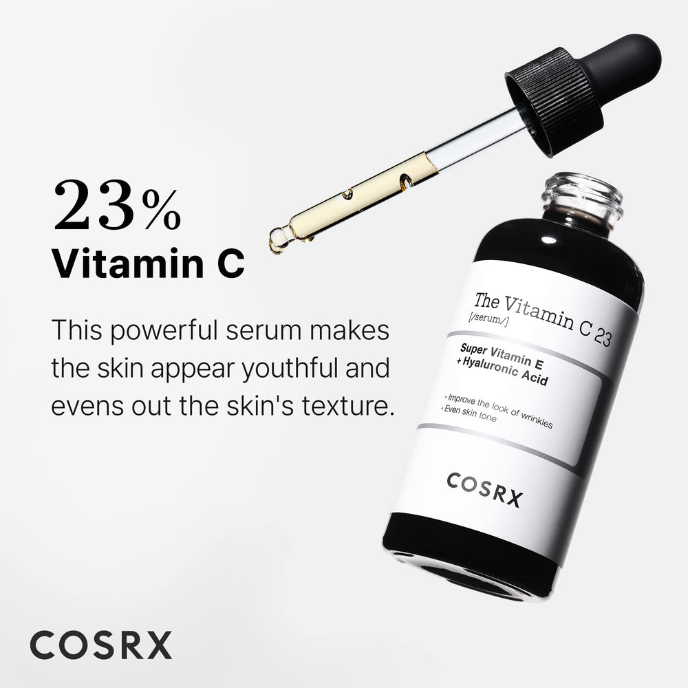 COSRX Pure Vitamin C 23% Serum dropper dispensing drops for even tone