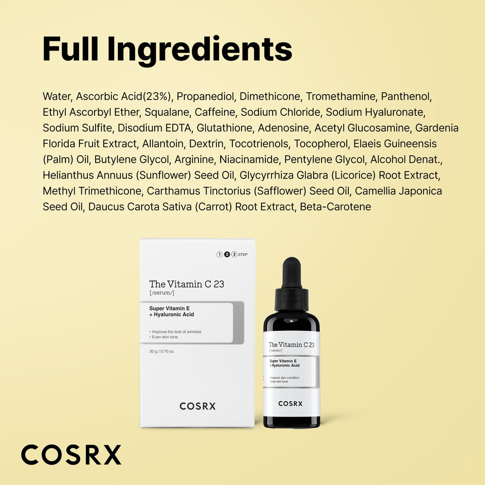 COSRX Pure Vitamin C 23% Serum fridge storage slows oxidation